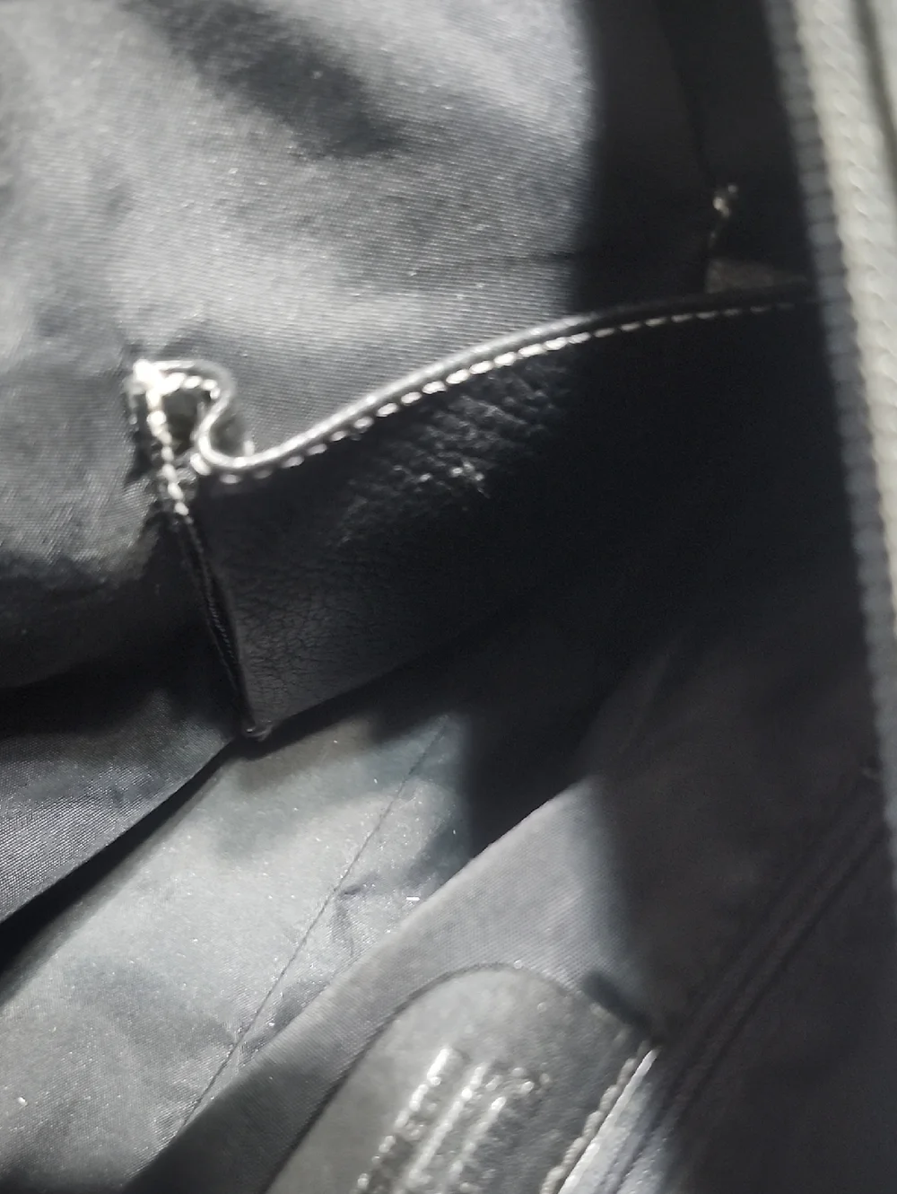 Puntotres Black Pebbled Leather Hobo Bag Made In Spain